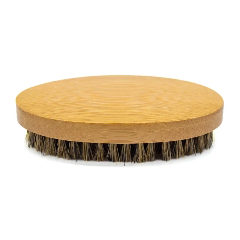 Escova de barba com cerdas de javali natural