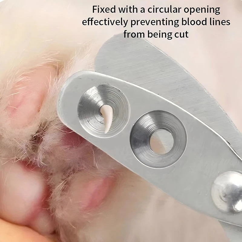 Cortador de unhas profissional para gatos e cachorros pequenos, aço inoxidável.