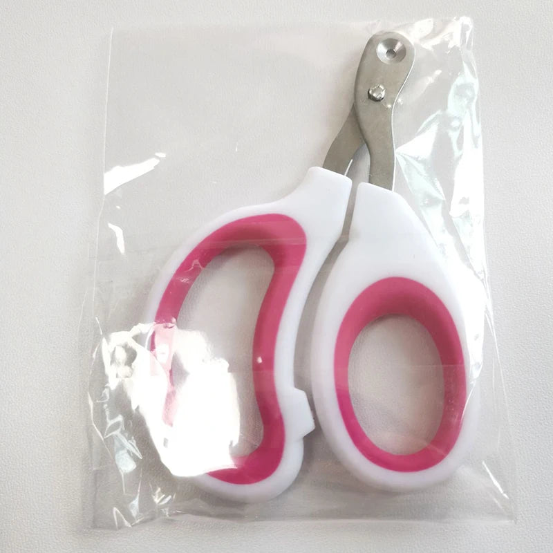 Cortador de unhas profissional para gatos e cachorros pequenos, aço inoxidável.