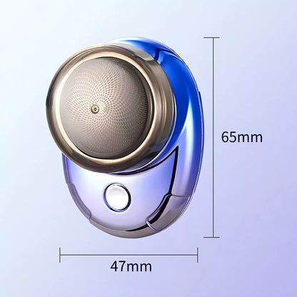 Barbeador elétrico cápsula masculino, mini barbeador elétrico portátil