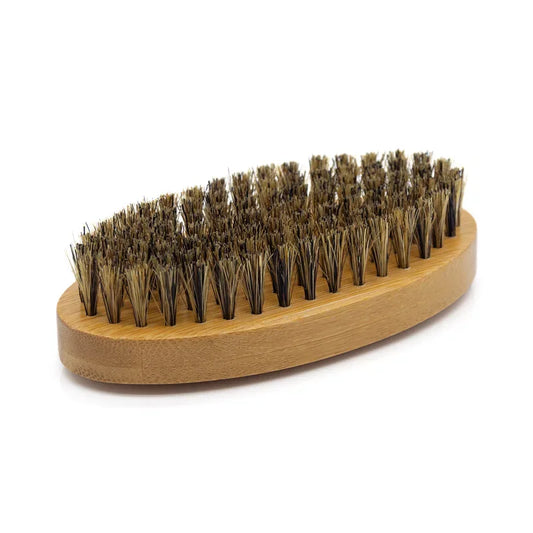 Escova de barba com cerdas de javali natural