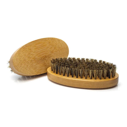 Escova de barba com cerdas de javali natural