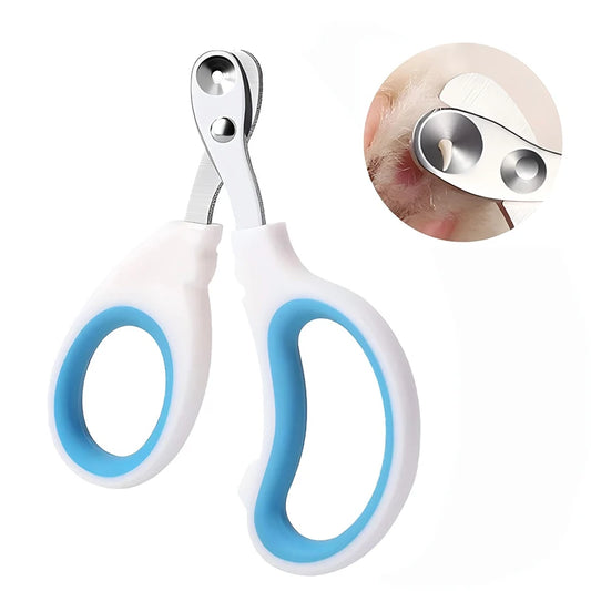 Cortador de unhas profissional para gatos e cachorros pequenos, aço inoxidável.