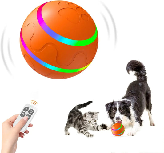 Bola de brinquedo interativa para cães com controle remoto